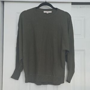 LOFT Women's Sweater in Olive Green